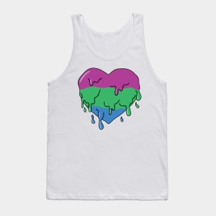 Melting polysexual heart Tank Top